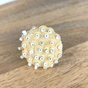 Bead & Sequined Ring